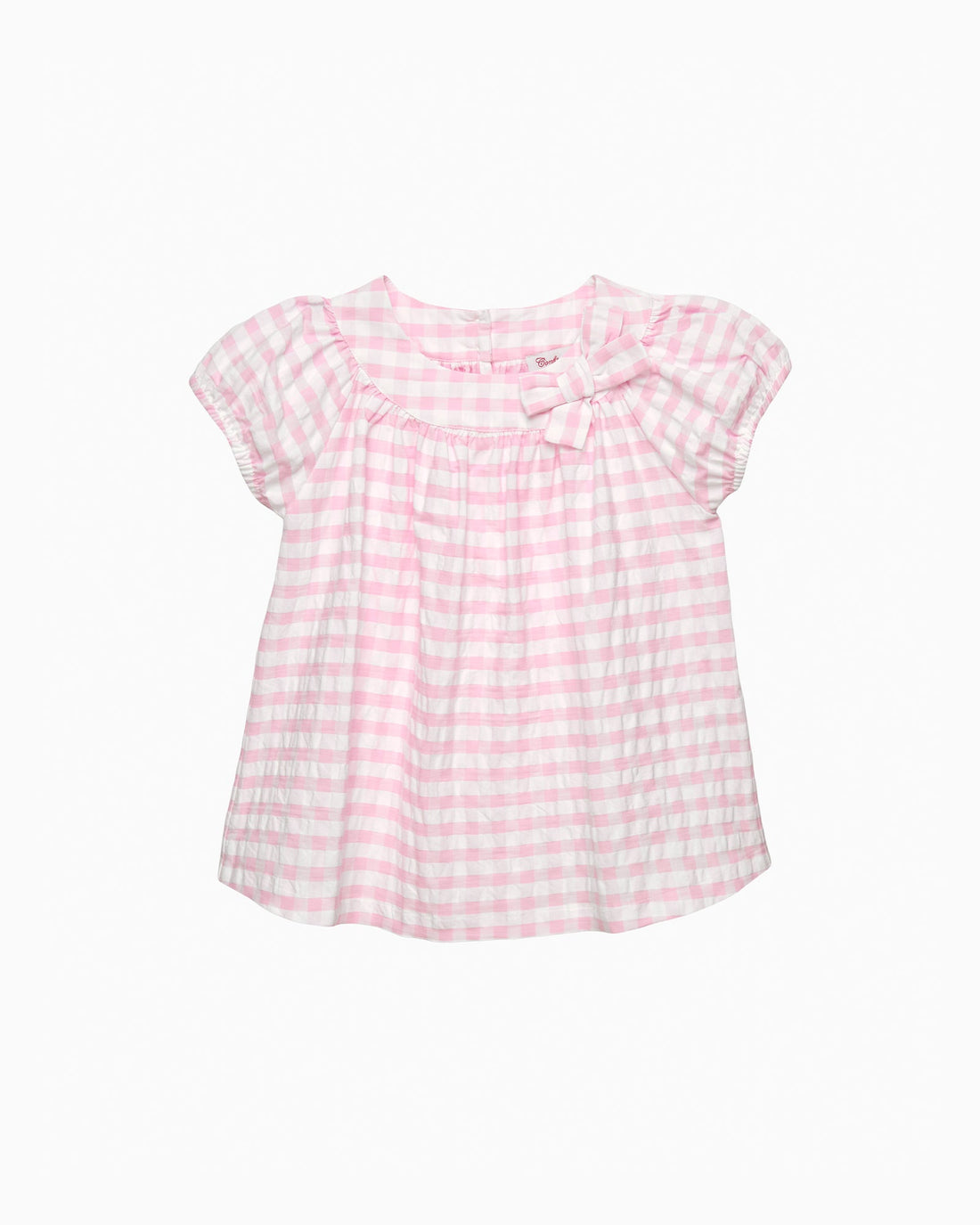 Confiture Top Gingham Puff Sleeve Top