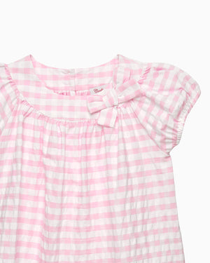 Confiture Top Gingham Puff Sleeve Top