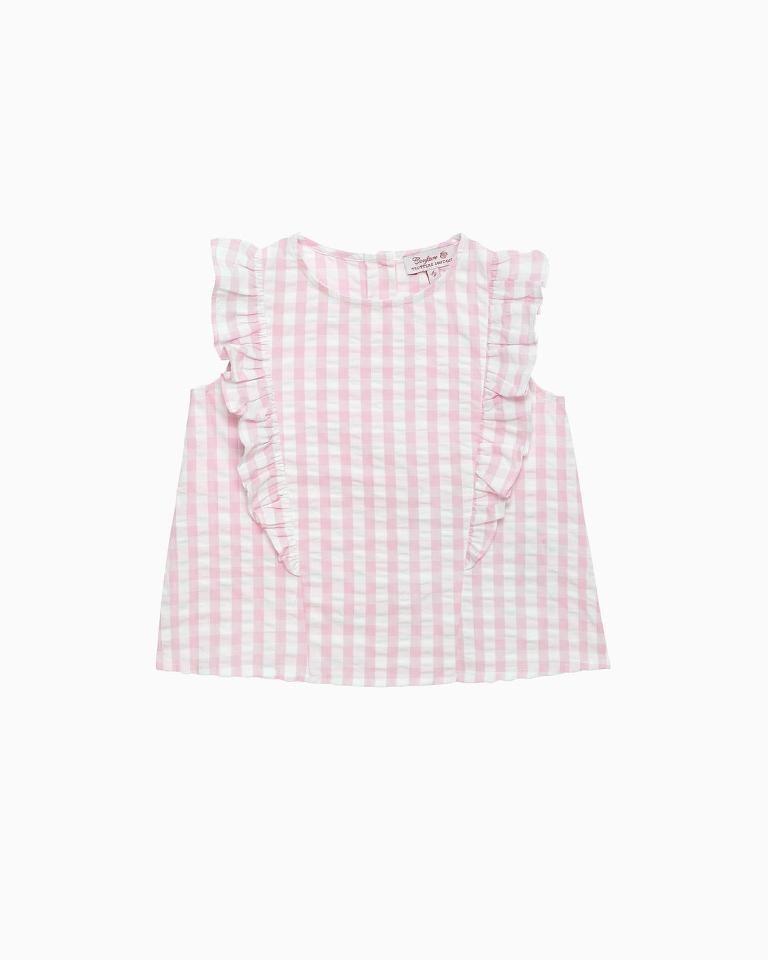Confiture Top Ruffle Top in Pink Gingham