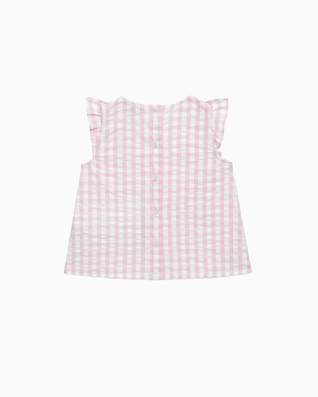 Confiture Top Ruffle Top in Pink Gingham