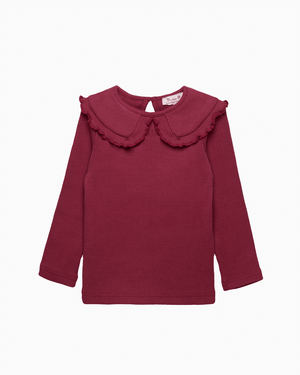 Confiture Top Grace Bow Top in Claret