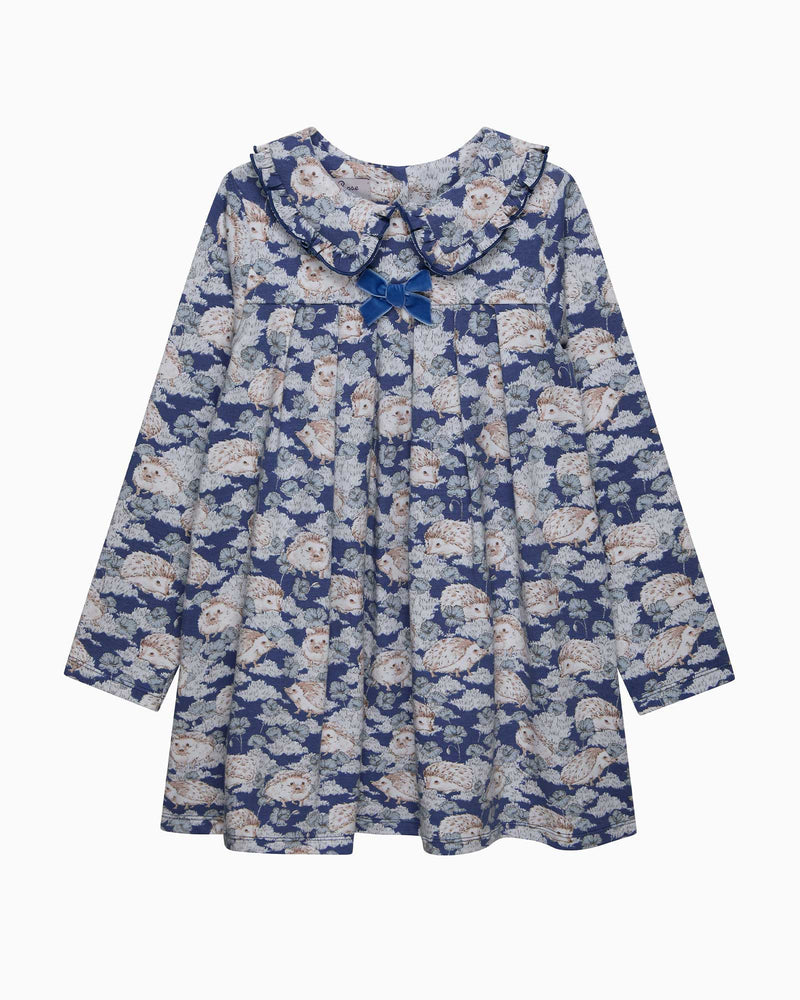 Confiture Dress Hedgehog Jersey Dress in Navy