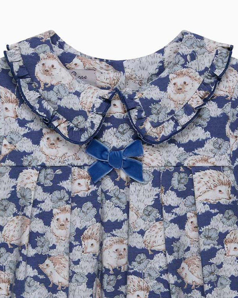 Confiture Dress Hedgehog Jersey Dress in Navy
