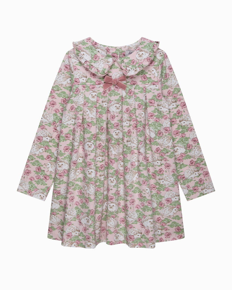 Confiture Dress Hedgehog Jersey Dress in Pink