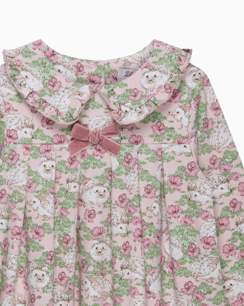 Confiture Dress Hedgehog Jersey Dress in Pink