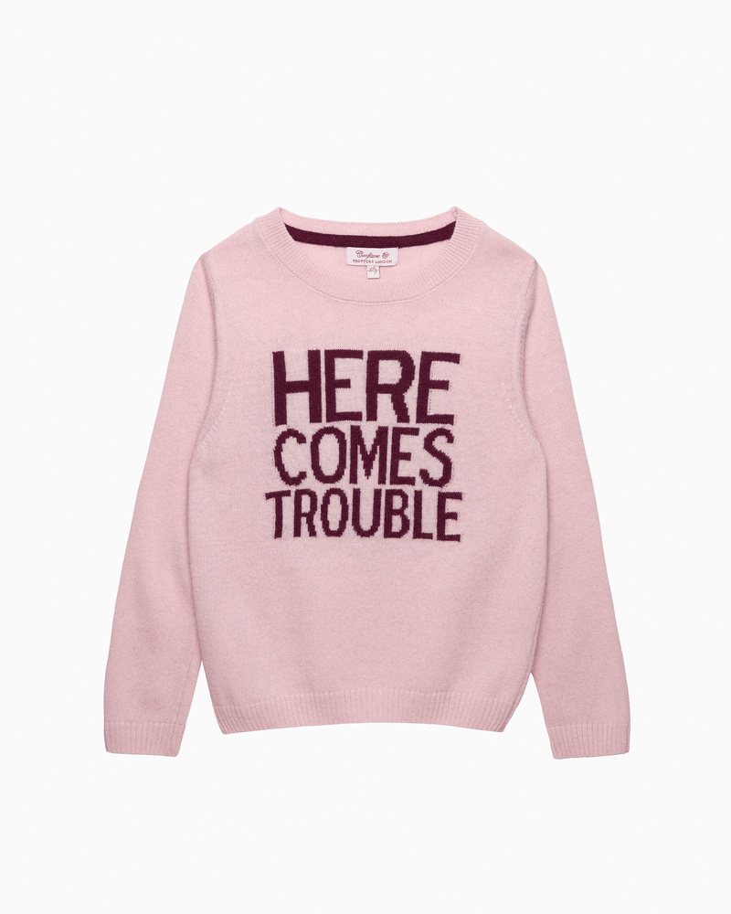 Confiture Jumper Here Comes Trouble Jumper in Pink
