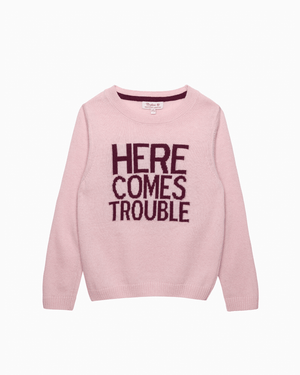 Confiture Jumper Here Comes Trouble Jumper in Pink