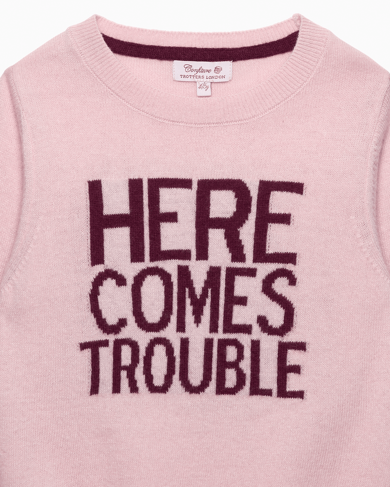 Confiture Jumper Here Comes Trouble Jumper in Pink