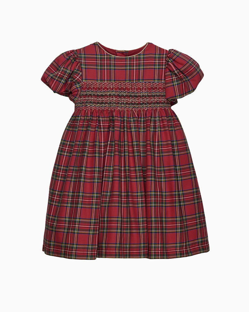Lily Rose Dress Isla Tartan Smocked Party Dress