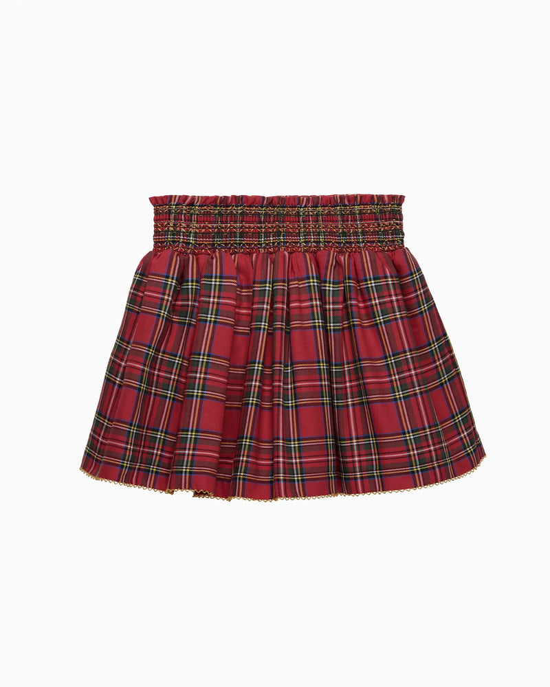 Isla Tartan Smocked Skirt