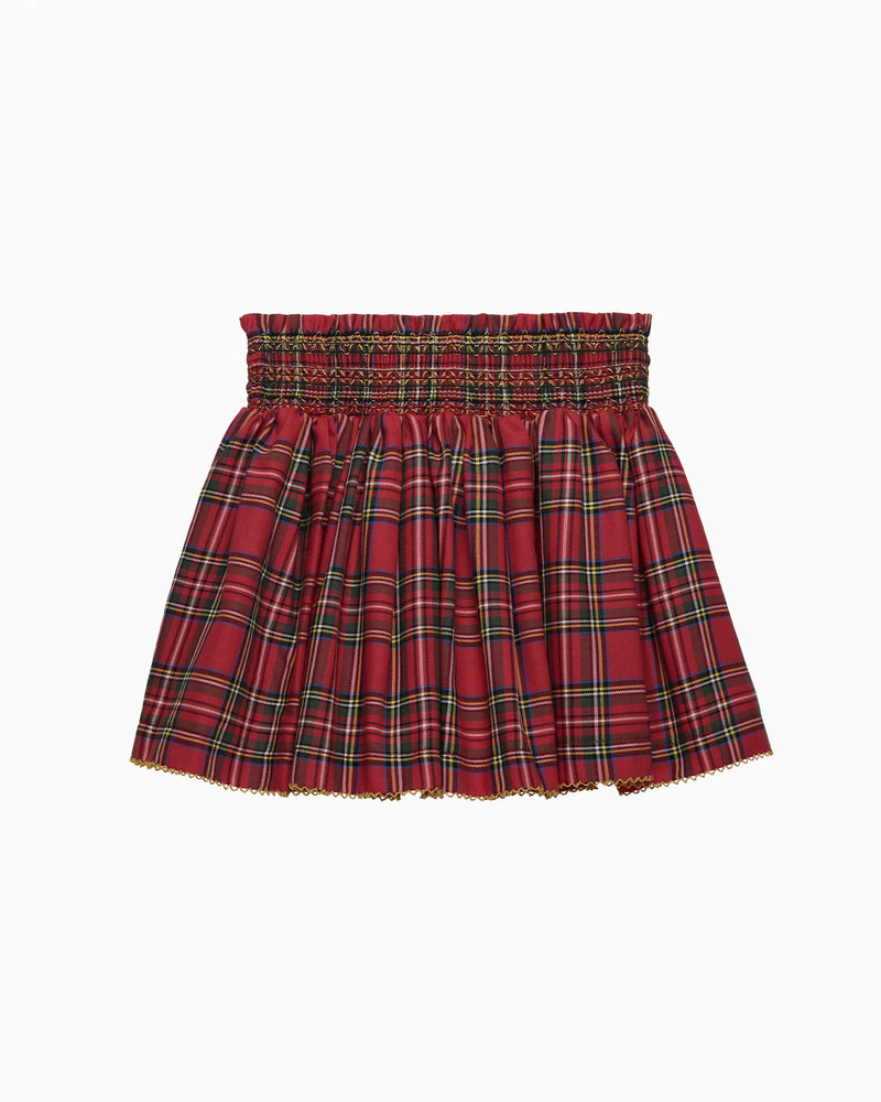 Isla Tartan Smocked Skirt