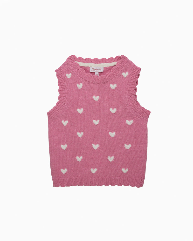 Confiture Tank Knitted Heart Tank Top