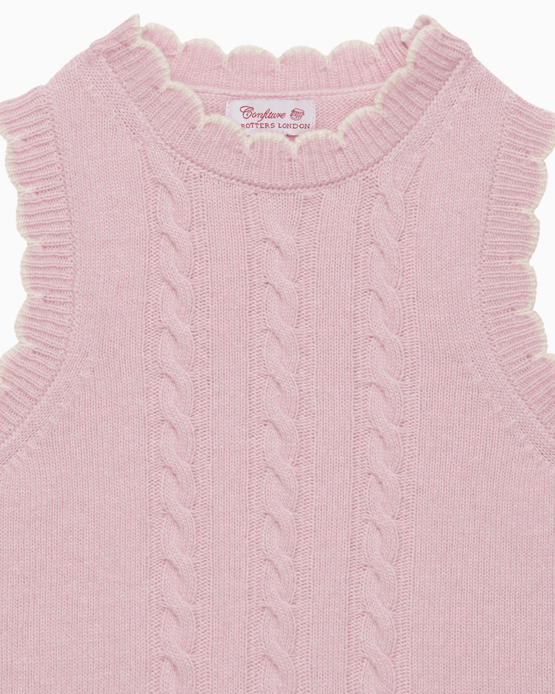 Confiture Tank Knitted Tank Top in Pink