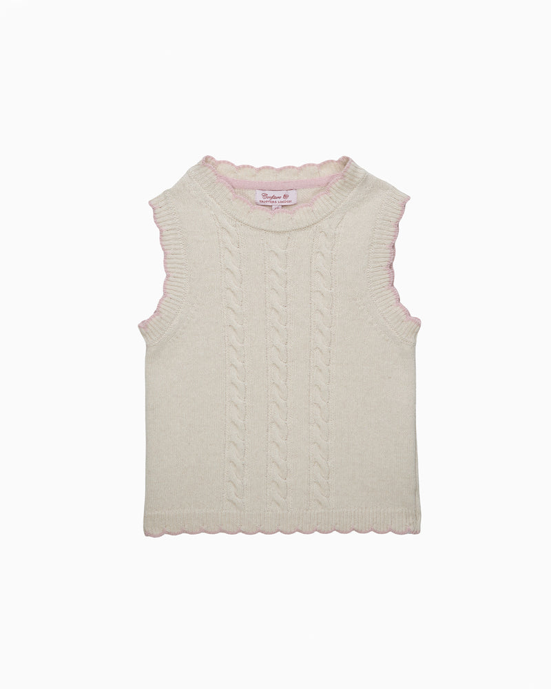 Confiture Tank Knitted Tank Top in Ecru