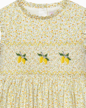 Confiture Dress Lemon Smocked Dress