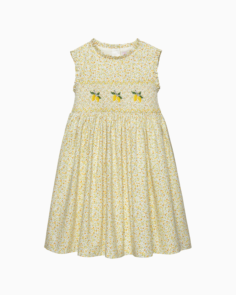 Confiture Dress Lemon Smocked Dress