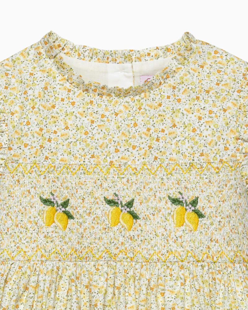Confiture Dress Lemon Smocked Dress