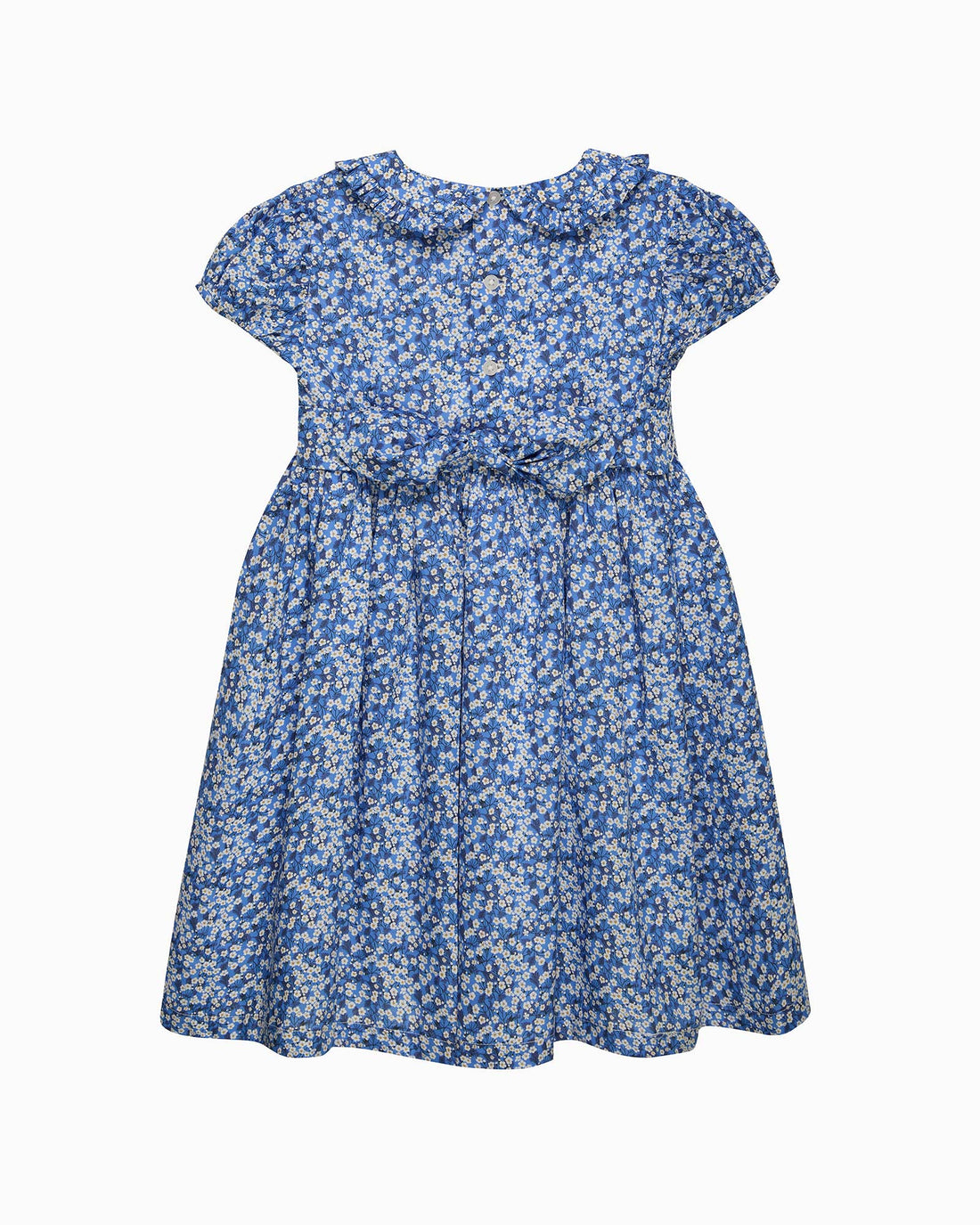 Lily Rose Dress Smocked Dress in Blue Mitsi Valeria