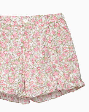 Confiture Shorts Rosie Floral Shorts in Peach Rose Floral