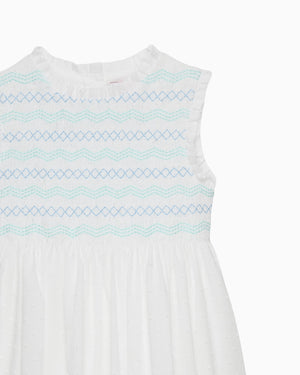 Confiture Dress Plumeti Smocked Dress