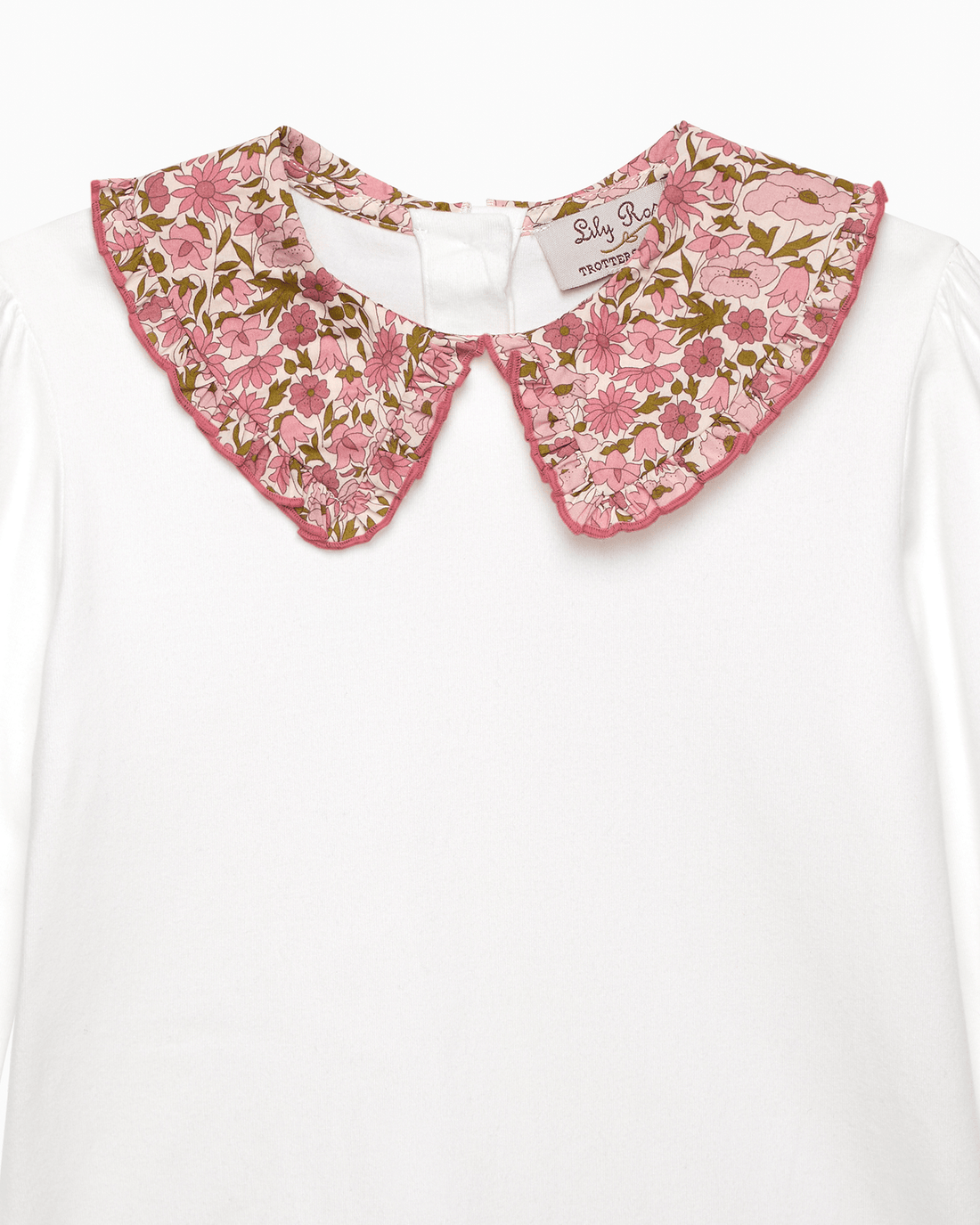 Lily Rose Top Pie Crust Jersey Top in Poppy & Daisy