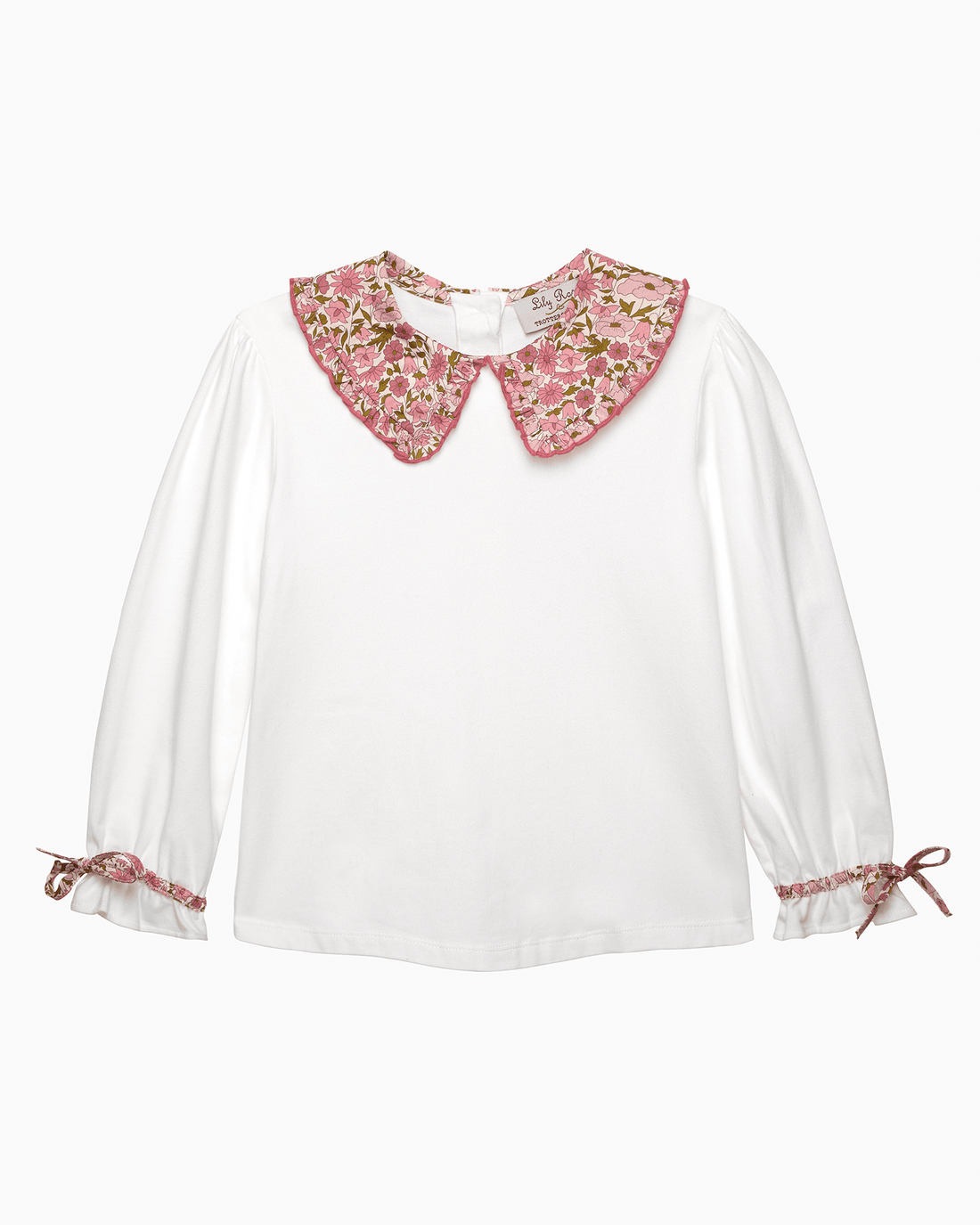 Lily Rose Top Pie Crust Jersey Top in Poppy & Daisy