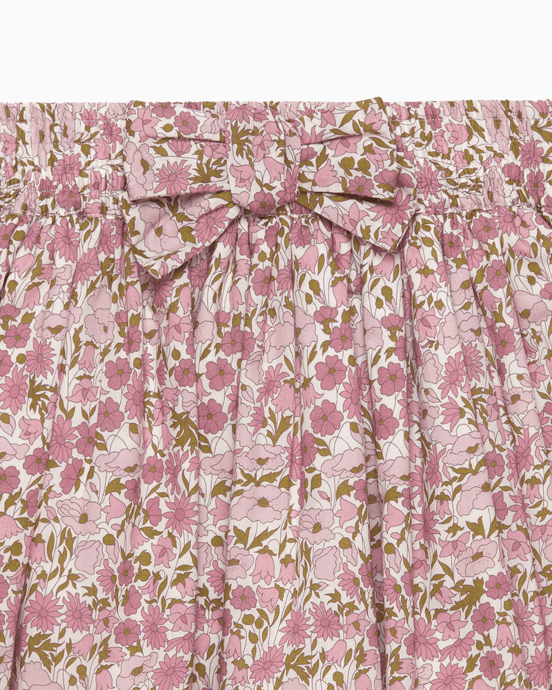 Lily Rose Skirt Bow Skirt in Poppy & Daisy