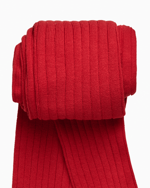 Chelsea Clothing Company Tights Ribbed Tights in Red