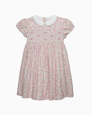 Confiture Dress Rosie Smocked Duck Dress in Peach Rose Floral