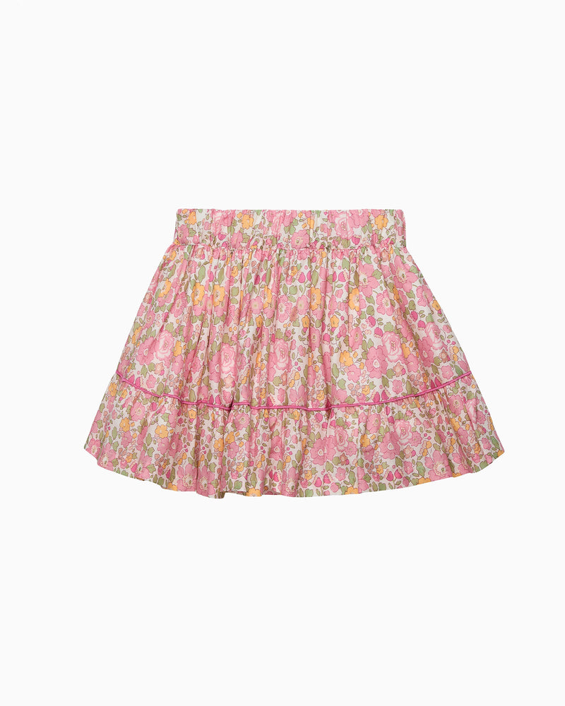 Lily Rose Skirt Betsy Bow Tiered Skirt in Peach Sparkle Betsy