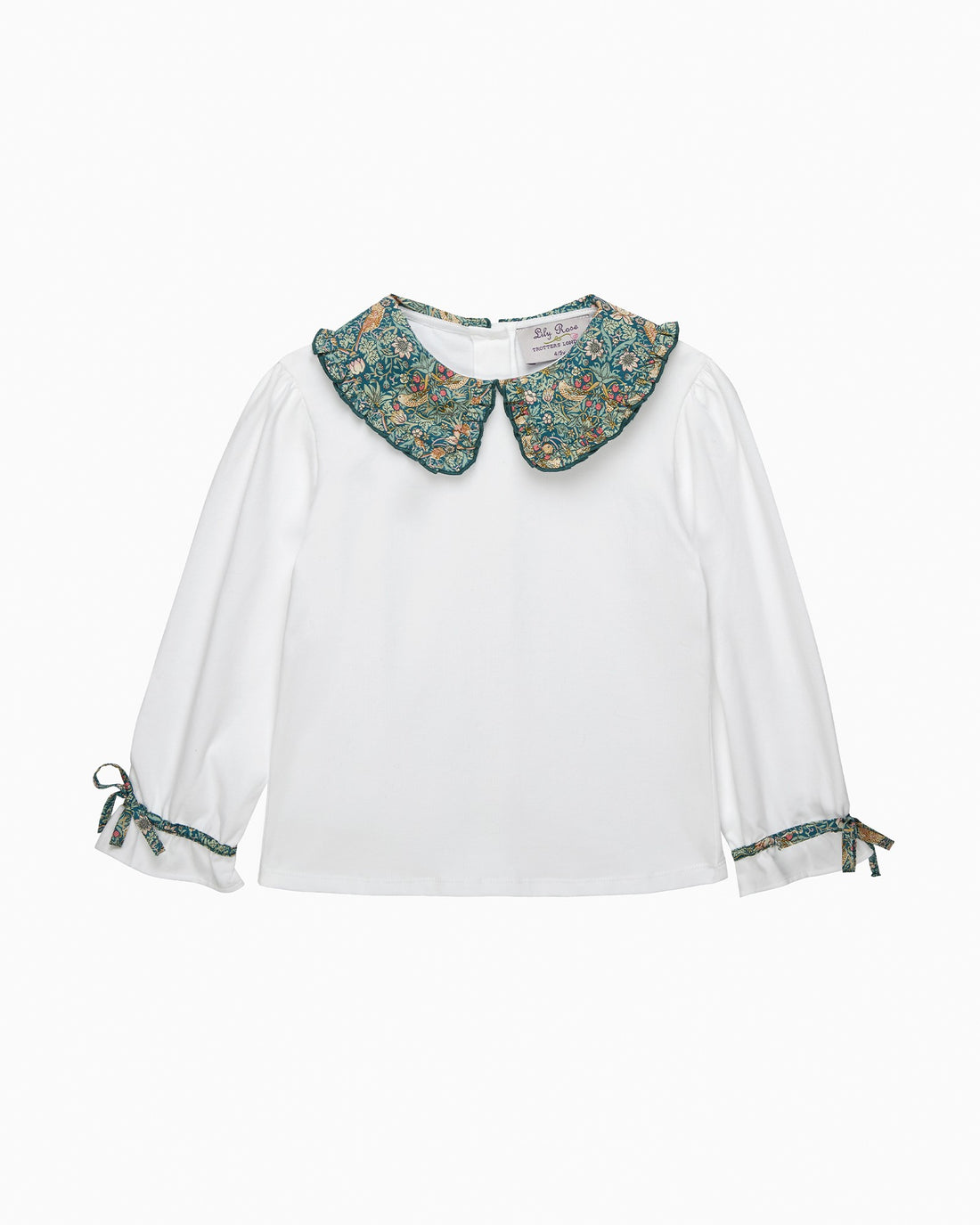 Lily Rose Top Pie Crust Jersey Top in Strawberry Thief