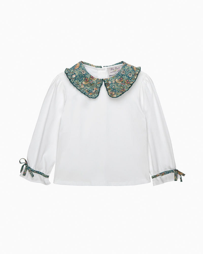 Lily Rose Top Pie Crust Jersey Top in Strawberry Thief