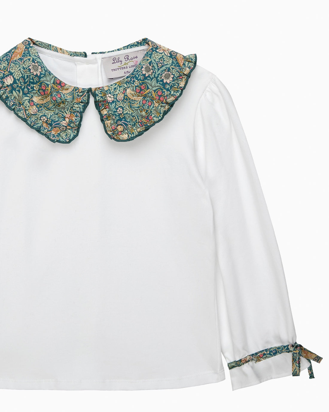 Lily Rose Top Pie Crust Jersey Top in Strawberry Thief