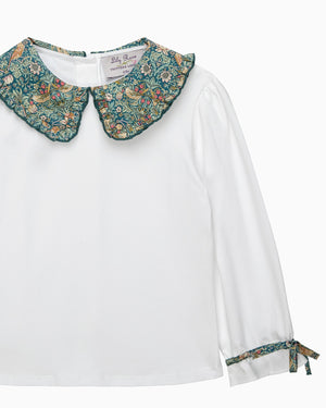 Lily Rose Top Pie Crust Jersey Top in Strawberry Thief