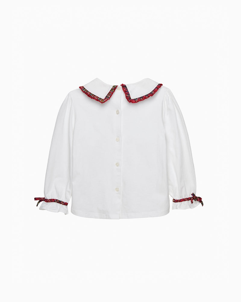 Confiture Blouse Tartan Pie Crust Jersey Blouse