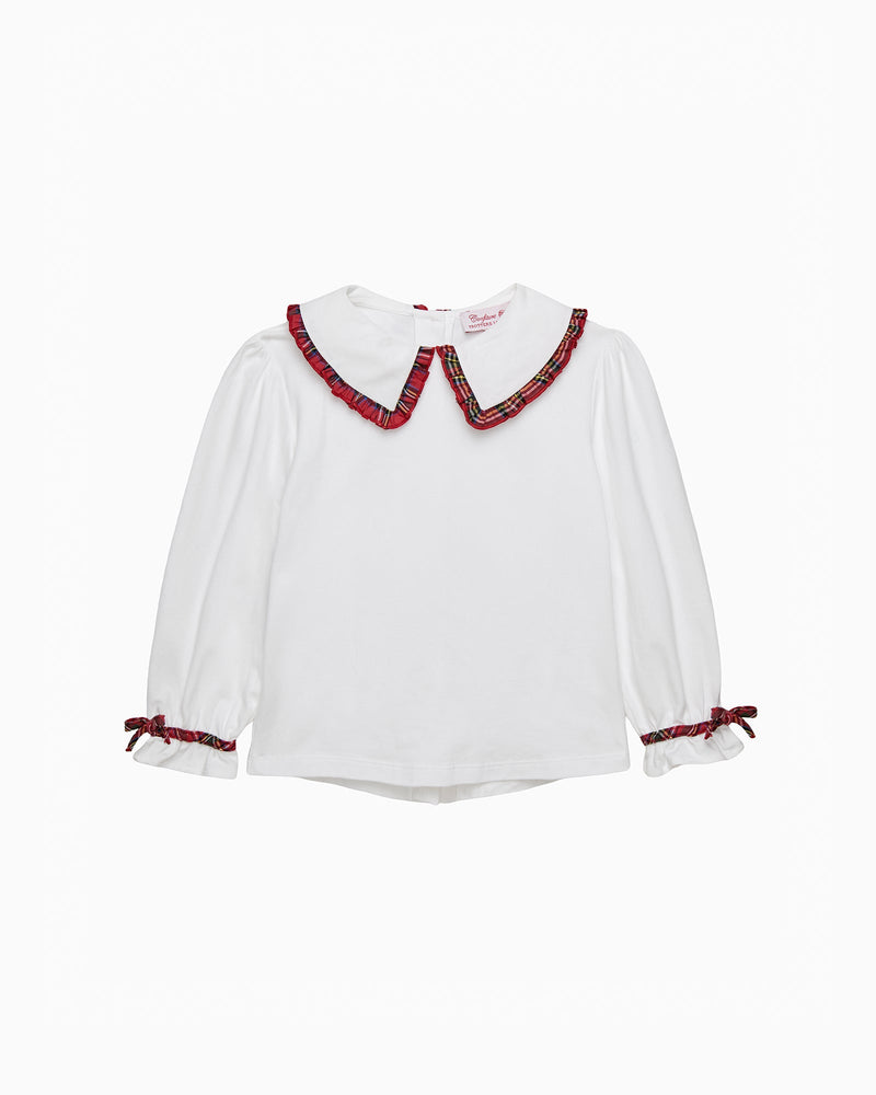 Confiture Blouse Tartan Pie Crust Jersey Blouse
