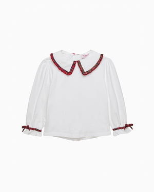 Confiture Blouse Tartan Pie Crust Jersey Blouse