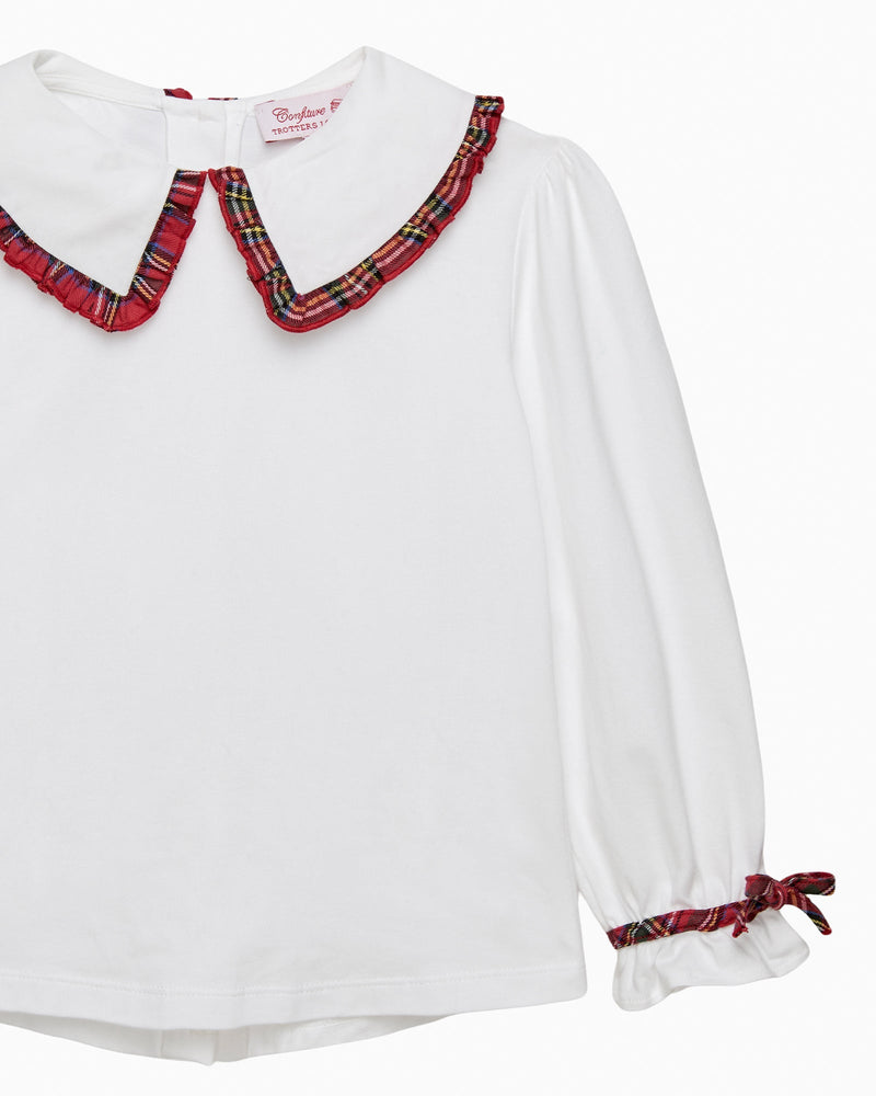 Confiture Blouse Tartan Pie Crust Jersey Blouse