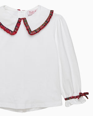 Confiture Blouse Tartan Pie Crust Jersey Blouse