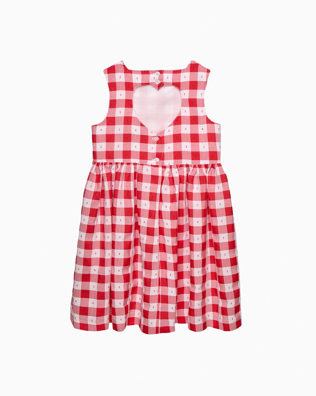 Confiture Dress Valentina Heart Dress in Red Gingham