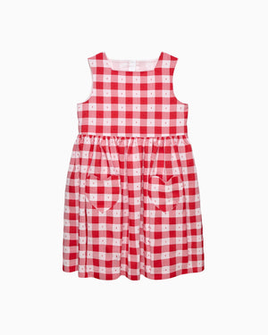 Confiture Dress Valentina Heart Dress in Red Gingham