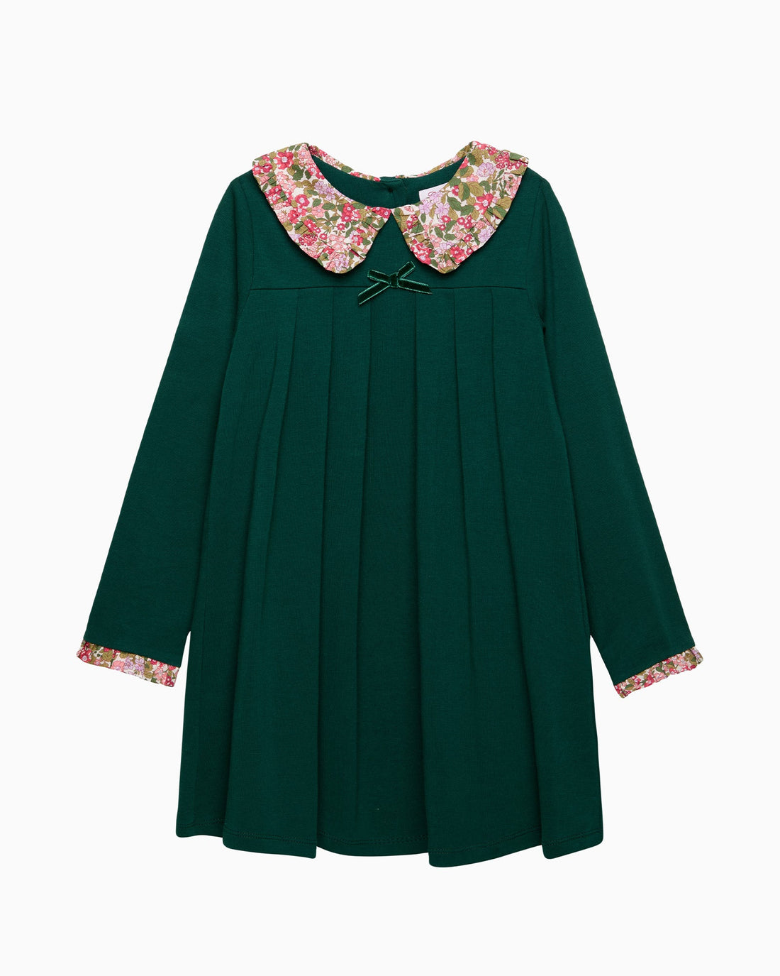 Lily Rose Dress Violet Pie Crust Dress in Forest Green