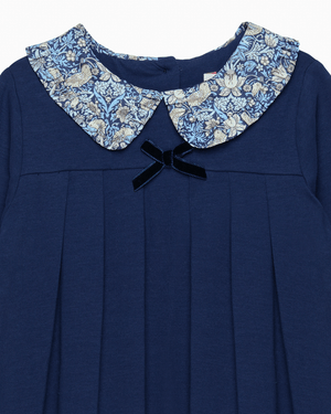Lily Rose Dress Violet Pie Crust Dress in Navy