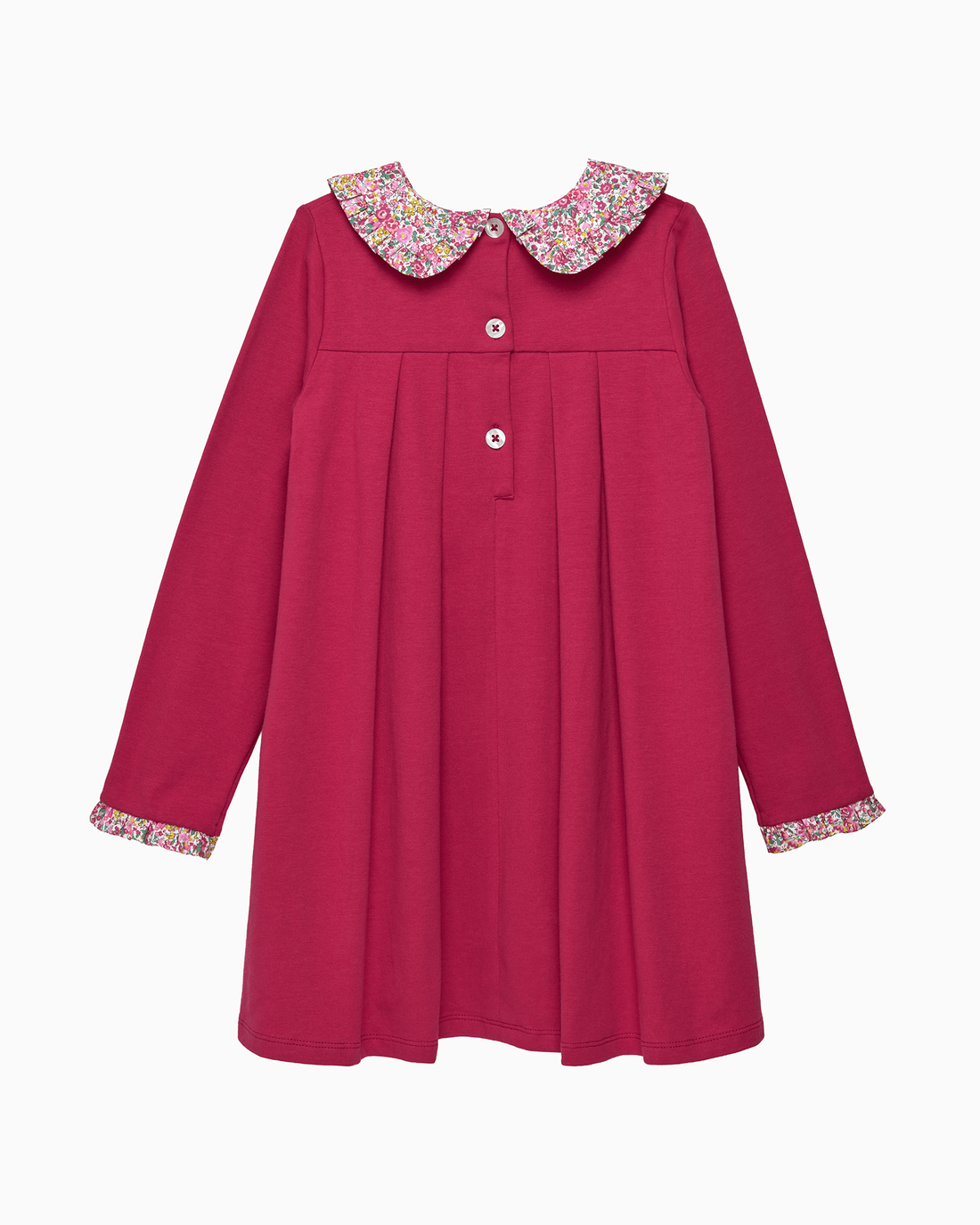 Lily Rose Dress Violet Pie Crust Dress in Bright Pink