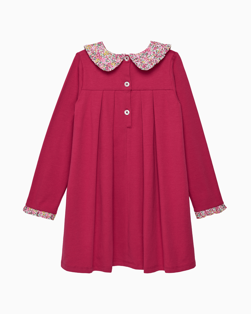 Lily Rose Dress Violet Pie Crust Dress in Bright Pink