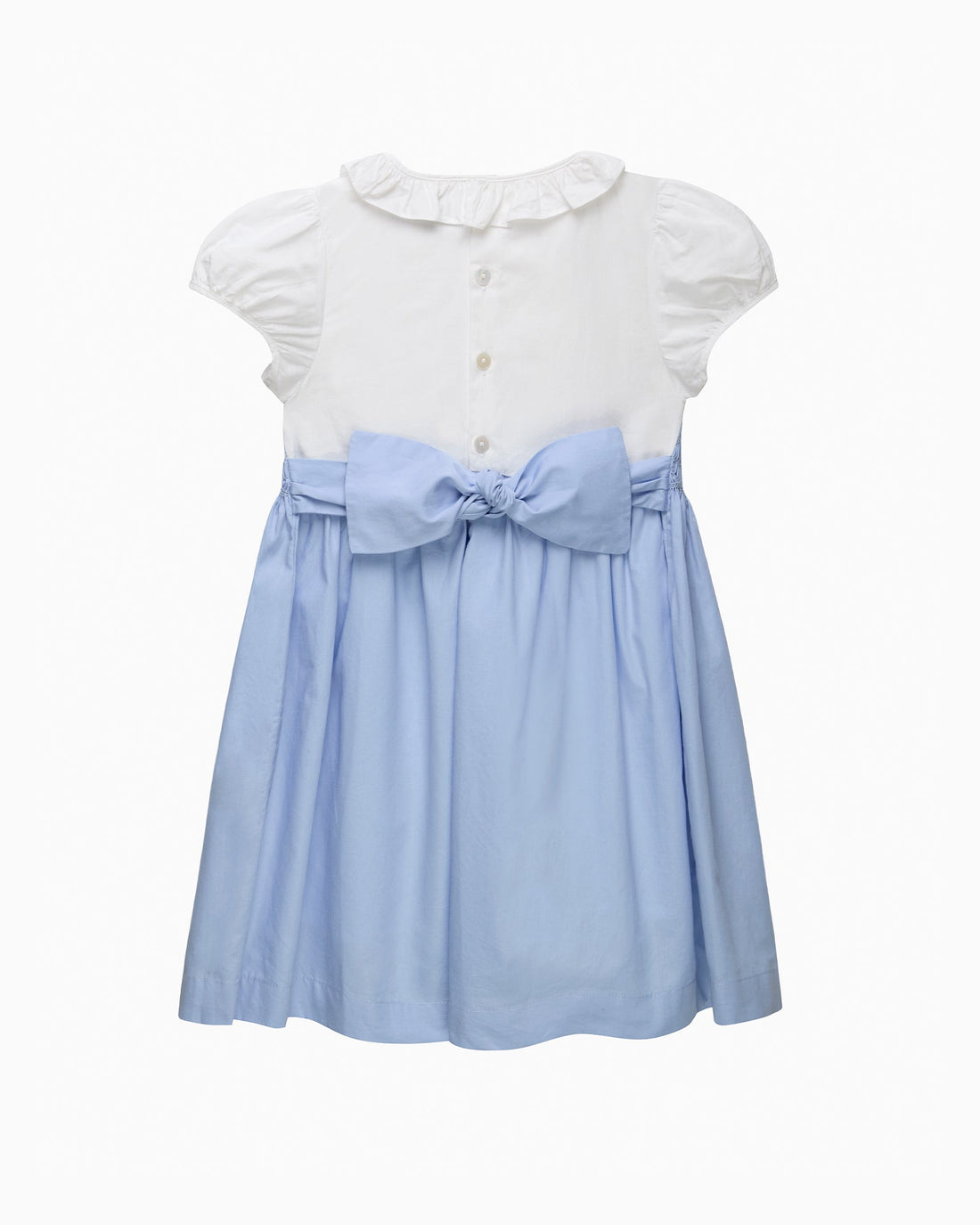 Lily Rose Dress Willow Hand Smocked Dress in Cornflower
