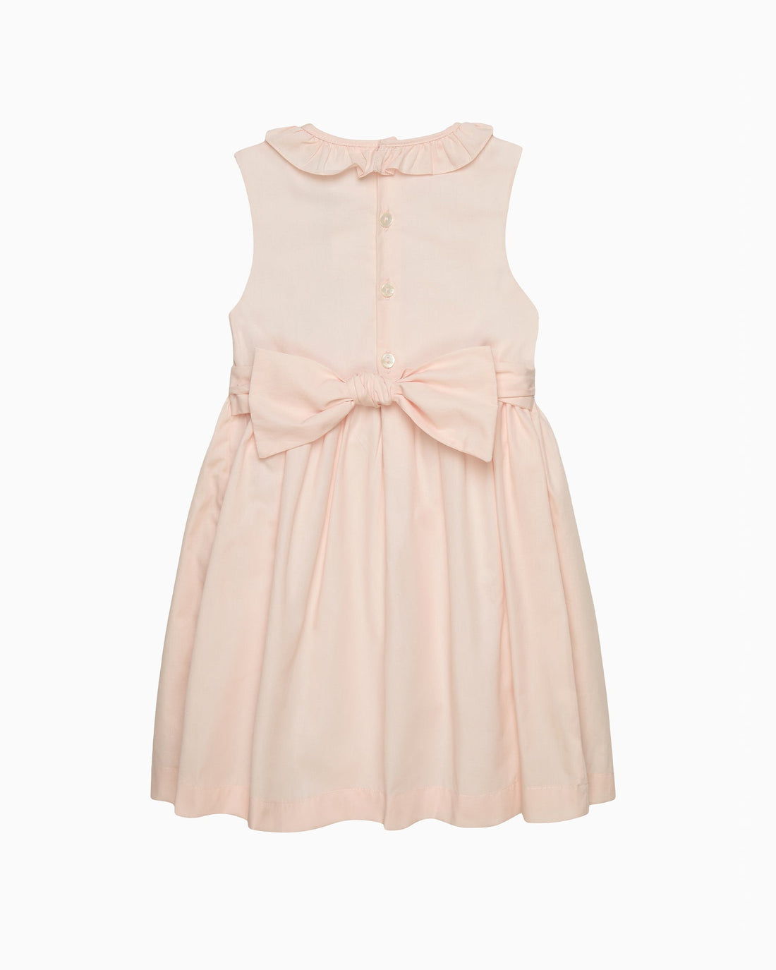 Lily Rose Dress Sleeveless Willow Hand Smocked Dress in Peach