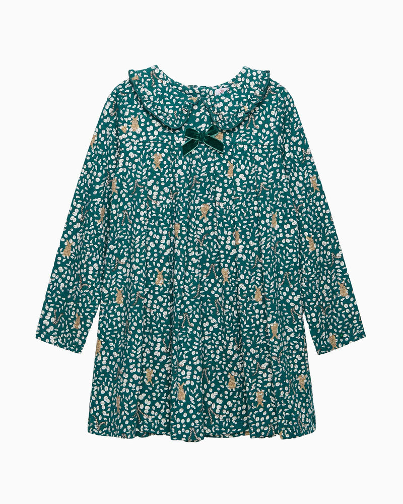 Confiture Dress Woodland Bunny Dress in Forest