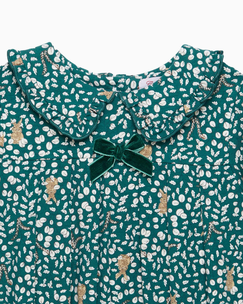 Confiture Dress Woodland Bunny Dress in Forest