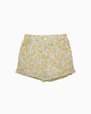 Confiture Shorts Rosie Floral Shorts in Yellow Rose Floral